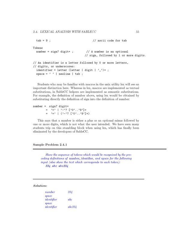 Compiler Design: Theory, Tools, and Examples - Page 55